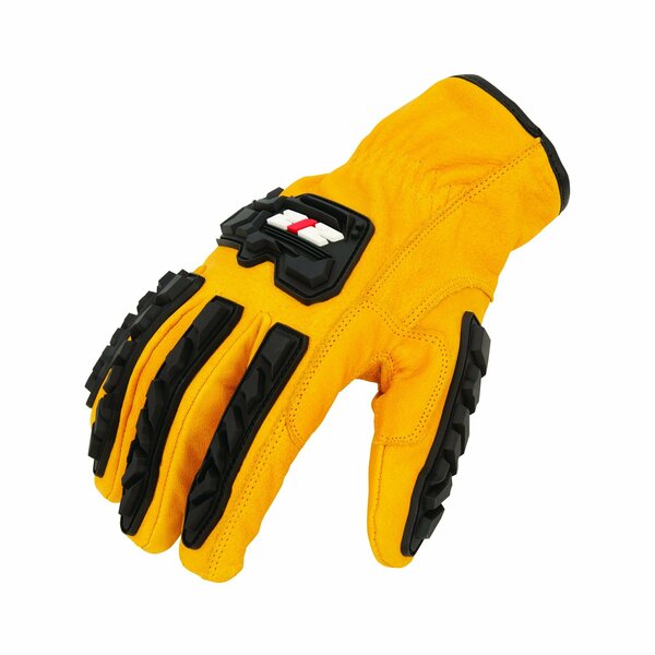 212 Performance Cut Resistant Impact Leather Rancher / Driver Gloves ANSI Level A5, Large IMPLDC5A9010